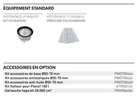 Aspirateur Industriel Moteur Turbine PLANET 300S / Triphasé + kit PMDT00426